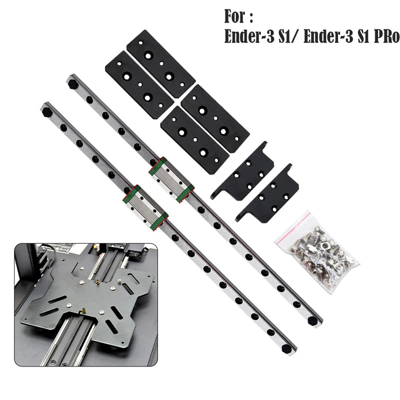 Ender-3 S1 Dual Y-axis Linear Rail Guide Kit Upgrade For Ender3S1/S1 Pro Creality 3D Printer Parts Accessories MGN9H 315MM