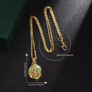 Classic Christian Virgin Mary Pendant Necklace Women\\'s Religious Lucky Prayer Amulet Good Luck Jewelry Gift