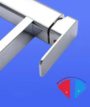 Stainless Steel Bathroom Basin Faucet Deck Mounted Hot and Cold Water Tap Dual-use Household Bathroom Kitchen Mixer Faucets