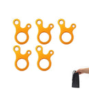 Zeltleinen-Spanner 3-Loch Outdoor Camping Zelt Windseil-Spanner Aluminiumlegierung Spanner Zeltleine Seil-Befestiger Spannhaken