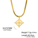 Skyrim Frauen Hexenknoten Halskette Edelstahl Goldfarbe Schlangenkette Choker Amulett Wicca Hexerei Keltenknoten Schmuck Geschenk