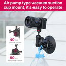 Ulanzi Car Phone Action Camera Holder Hand Pump 360° Suction Cup Adjustable Professional For GoPro for Insta360 for DJI Action