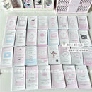 Steve Random 30pcs Coquette Star Room Matte Film Strip Sealing Sticker Gift Packaging Packaging Sticker