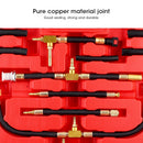 TU-443 Professional Fuel Injection Pressure Gauge Tester Set 0-140PSI Auto Car Diagnostic Tool