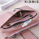 KISMIS New Style PU Leather Rivet Short Wallet - Zipper Change Card Holder, Women's Coin Purse Wallet, Stonego Money Bag