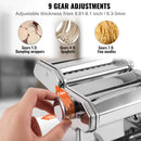 SucceBuy Manual Pasta Maker Machine Set Stainless Steel Slicer Fresh Noodle Rollers Cutter Home-Appliance