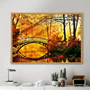 5D DIY Golden Autumn Forest Scenery Diamond Painting Kits Full Round Square Diamond Art Wall Mosaic Cross Stitch Home Decoration