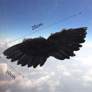 White Black Crafts Mini Feather Angel Wing 1/6 Doll 20cm Cotton Doll Decoration Party Birthday Gift Easter Valentines Day