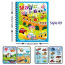 Magic Pen Water Drawing Books Coloring Book for Kids Doodle Painting Board Children Educational Toys Baby Christmas Birthday Gif