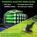 Wheels - equipped Rechargeable Cordless Lawn Mower for Yard Work