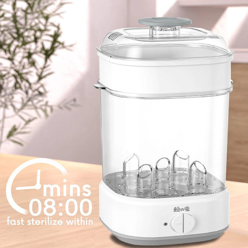 Baby Feeding Bottle Warmer & Sterilizers Food Milk Warmers Bottle Steam Sterilizer Electric Baby Bottle Sanitizer with Timer