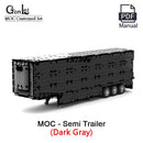 Technical Truck Engineering 6x4 Tractor Unit Semi Trailer Container Modified from 42078 the Mark Anthem MOC Building Blocks Toys