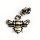 5PCS Dragonfly Bee Wallet Cosmetic Bag Pull Tab Slider Pencil Case Coat Messenger Bag Metal Insect Zipper Fashion Cute Pendant