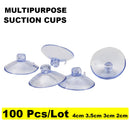 100 Pcs Car Sunshade Suction Cup Wedding Car Balloon Decor Transparent Glass Plastic Sucker Hooks Car Decoration Accessories