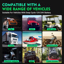 HTRC 12V/35A 24V/18A Car Battery Charger for Auto Moto Truck Motorcycle AGM Lead Acid PB GEL LCD Display Smart Charging