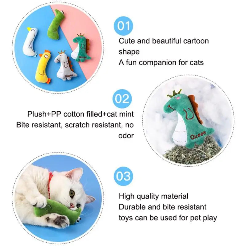 Catnip Toy Cute Cat Toys For Cats Products For Kitten Teeth Grinding Cat Plush Thumb Pet Accessories Mouth