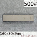 Widened diamond sharpening stone compatible with fixed-angle sharpener for kitchen knives and outdoor tools, portable sharpening