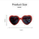 Heart Shaped Love Effects Glasses Watch The Lights Change Heart Diffraction Glasses At Night  Love Lights Unisex New Gifts