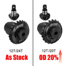 INJORA Steel Alloy Overdrive Helical Axle Gear Set for 1/24 RC Crawler FMS FCX24 FCX18 Upgrade