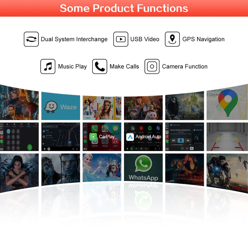 Wireless Carplay Android Auto Decoder For TOYOTA Touch2 Entune2.0 Highlander Auris Sienna Prius Yaris Camry Corolla Avensis RAV4