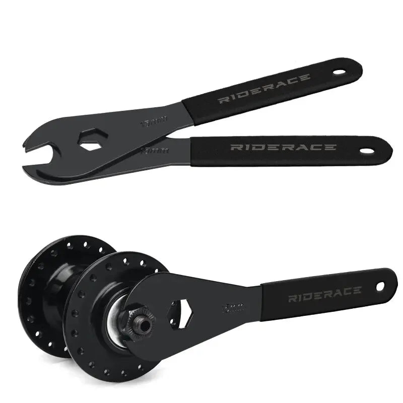 RIDERACE Bicycle Pedal Wrench 15mm Durable For MTB Mountain Bike Hubs Install Remover Removal Spanner Road Cycling Repair Tools