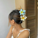 Mode Frauen Strandurlaub Böhmen Eierblume Haarspangen Blume Große Haarklammer Haarnadel Damen Mädchen Accessoires