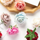 100Pcs Flannel Roses Home Decoration Christmas scrapbooking craft wreath Wedding Bridal Accessories Clearance Artificial Flowers