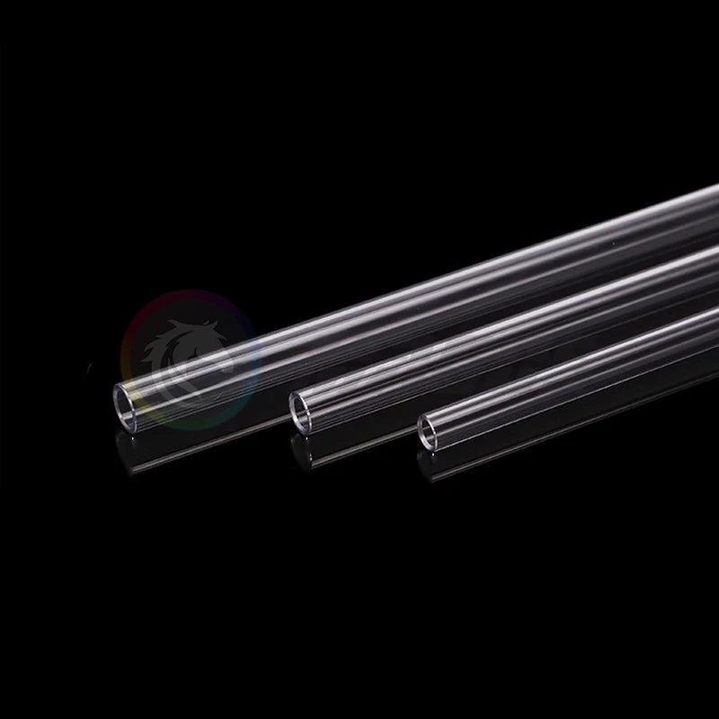 PC Water Cooling Pipe PETG Acrylic Hard Tube Transparent Rigid Tubing OD 12mm 14mm 16mm 50CM Clear/Frosted 4Pcs/Lot