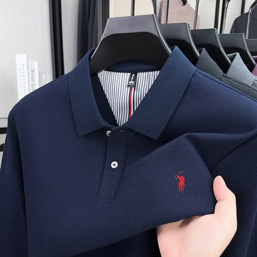 The Paddock Polo | 100% Cotton Embroidered Long-Sleeve Shirt
