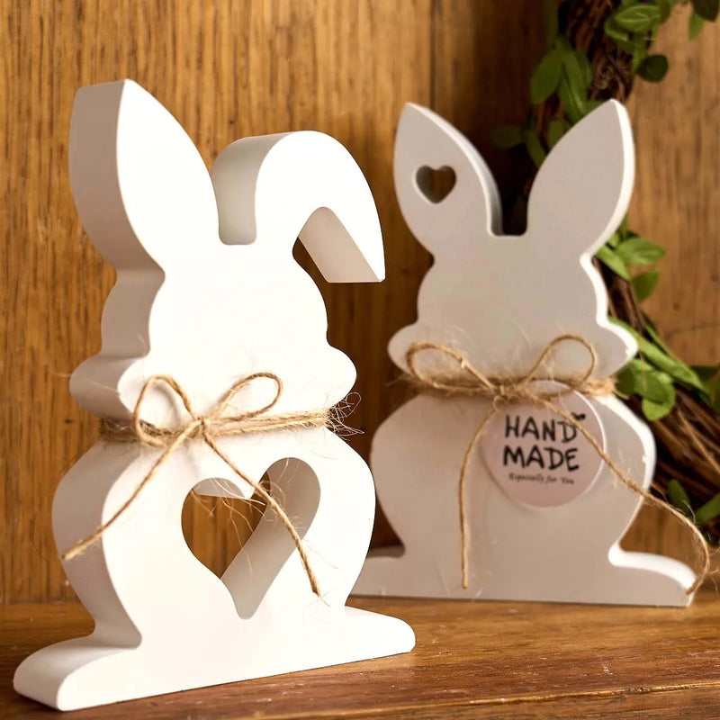Love Rabit Silicone Candle Mold DIY Easter Heart Bunny Ornament Craft Gift Making Molds Soap Plaster Resin Home Decor Tools