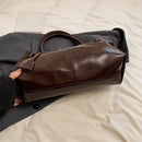 PU Leather Hobo Handbag Slouchy Top Handle Bag Fashion Work Bags Large Satchel Bag for Women Work Shopping Travel