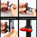 X-TIGER Fahrrad Rücklicht Wasserdichtes MTB Fahrradlicht USB Lade LED Fahrrad Rücklicht Flash Rückleuchte Sicherheits Warnlicht für Fahrräder