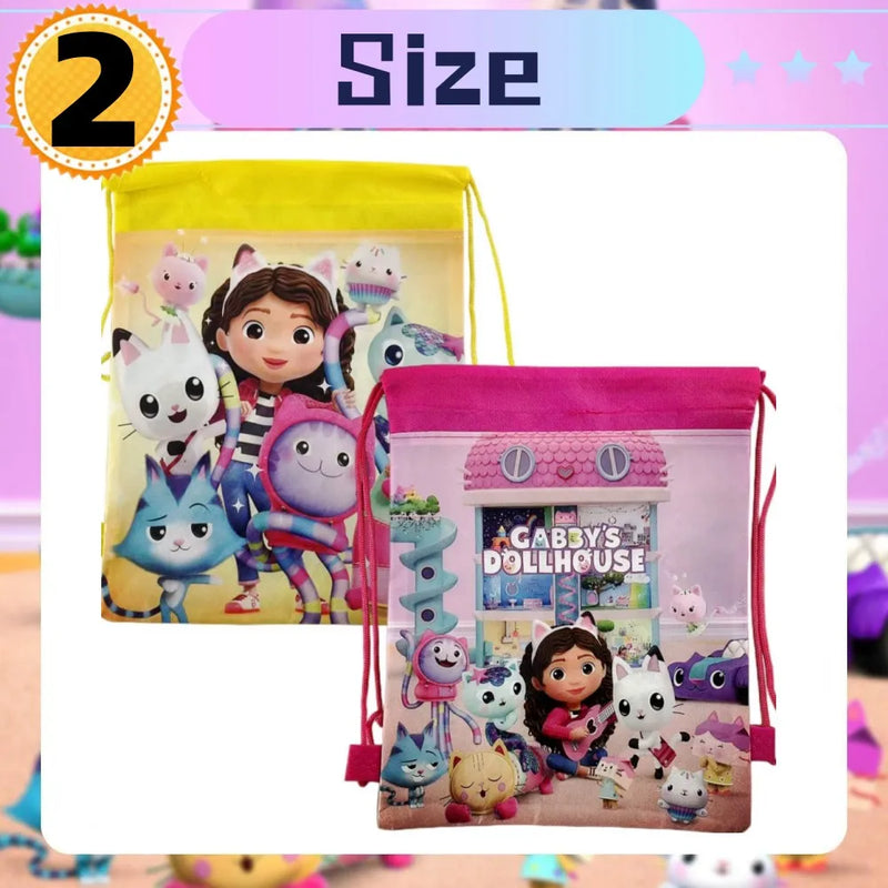 New Gabby Dollhouse Cats Birthday Party Decoration Balloon Pink Cartoon Tableware Backdrop Baby Shower Kids Girls Party Supplies