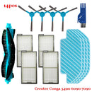 For Cecotec Conga 5490 6090 7090 Robot Vacuum Cleaner Replacement Spare Parts Main Side Brush Hepa Filter Mop Cloth Accessories
