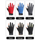 1 Pair Protective Fishing Gloves 2 Cut Fingers Fingerless Glove Men Women Anti-slip Fishing Wear Pesca Fitness Cycling Glove