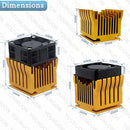 1 Piece Heatsinks DIY North Bridge Heat sink Cooler with 40mm Fan 12V 40x40x10mm 40x40x20mm Cooling Fan