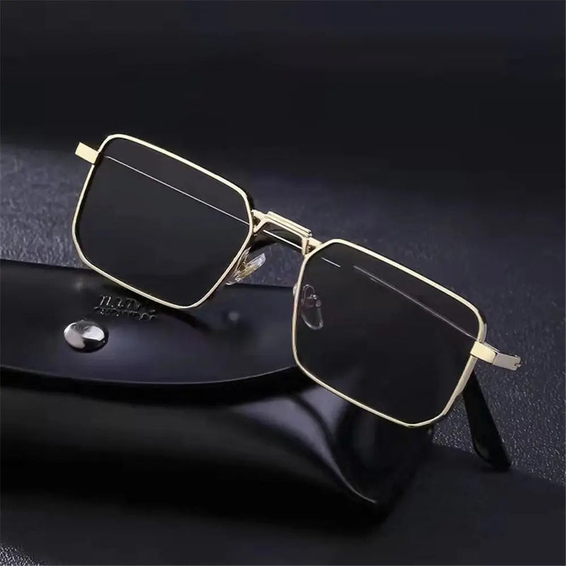 2024 High Quality Rectangle Sunglasses Women Metal Frame Glasses Vintage Brand Square Sun Glasses for Men Shades Female Eyewear