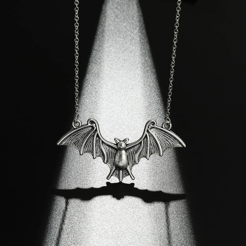 Goth Emo Neck Vintage Punk Gothic Bat Chain Necklace For Women Men Animals Choker Halloween Collar Hip Hop Girls Jewelry Gift