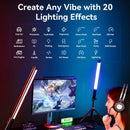 Ulanzi VL119 10W RGB Light Wand Handheld Stick Light 2500K-9000K Bi-Color Photography Tube Light for Video Vlog LiveStreaming