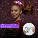 5-50 Pcs/Lot LED Luminous Scrunchies Hairband Ponytail Holder Headwear Elastic Satin Hair Bands Girl Hair Accessories for Party