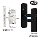 Wifi Smart Door Lock with Handle Keyless Entry Fingerprint Digital Lock Free App Remote Control Door 35-120mm