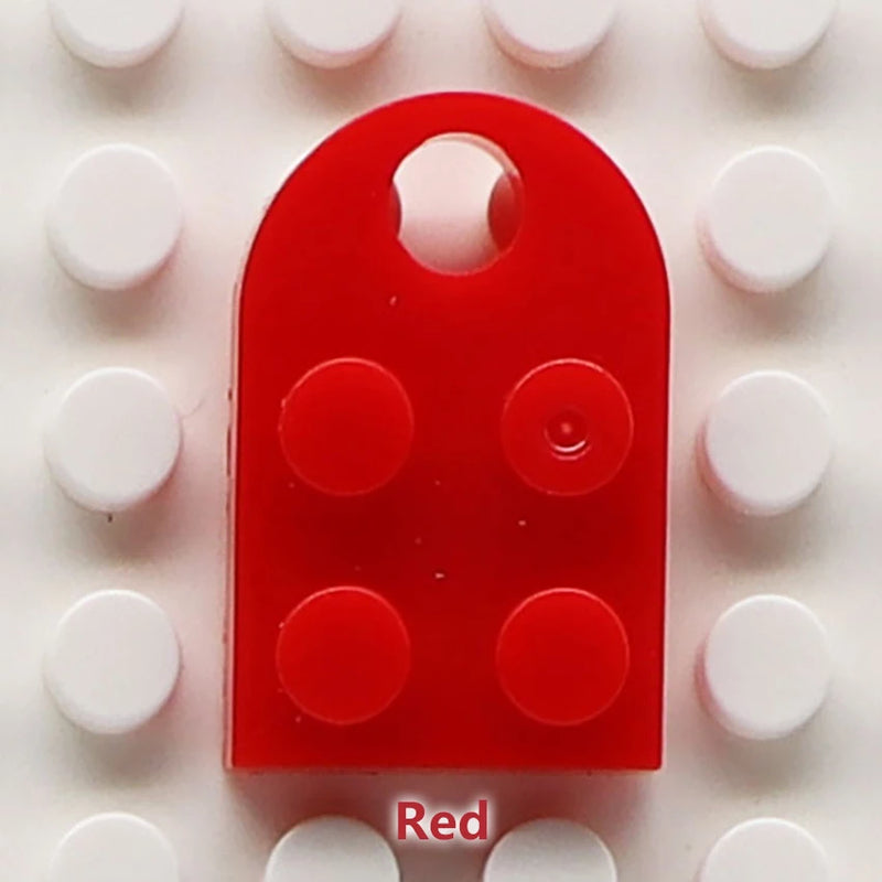 50pcs DIY Building Blocks 3176 Brick Heart Necklace/Key Ring Toys 2x 3 Heart-shaped Multicolor Educational Toy Gift for Children