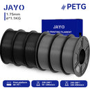 JAYO 3D Filament PLA +/PETG/PLA 1.75MM +/- 0.02MM 6Rolls Coloful Neatly Wound 3D Printing Material For 3D Printer&Pen 1.1KG/ROLL