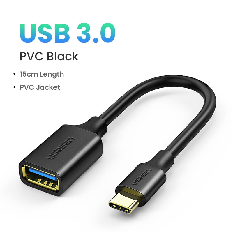 UGREEN USB C Adapter Type C to USB 3.0 Adapter Thunderbolt 3 Type-C Adapter OTG Cable For Macbook pro Air Samsung S10 S9 USB OTG