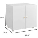 Home Office Printer Stand with Wheels Printer Tables Lateral Filing Cabinet with Open Storage Shelf for Letter/Legal/A4 Size Fil