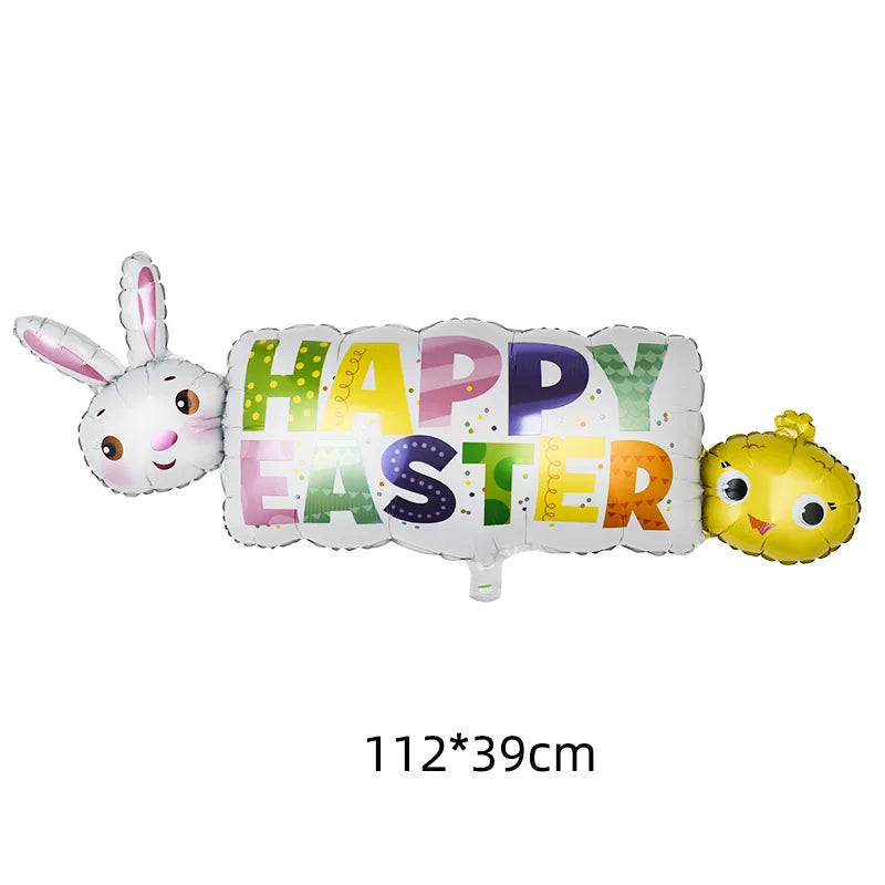 Easter Banner Easter Sign Garlands Rabbit Swirl Hanging Decoration Easter Egg Carrot Bunny Banner Happy Easter Party Decorations
