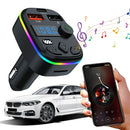 Car Charger Bluetooth-Compatible Dual USB Type C Hands Free Wireless Car Kit Hands-Free MP3 Player Radio Auto Radio FM Modulator