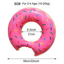 Inflatable Doughnut Swimming Ring,Beach Toys Pool Floats for Kids, Pool Swim Floaties for Adults
