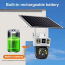 6K 12MP HD Solar-Kamera 4G SIM-Karte Wifi Outdoor IP Wireless Überwachungskamera PTZ Nachtsicht PIR Menschenerkennung Cam