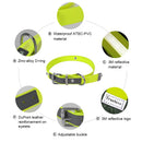 Truelove Pet Collar Waterproof  Anti-Odor Durable Adjustable PVC Polyester Soft Reflective Cloth Stripe Basic Dog Collar TLC5521